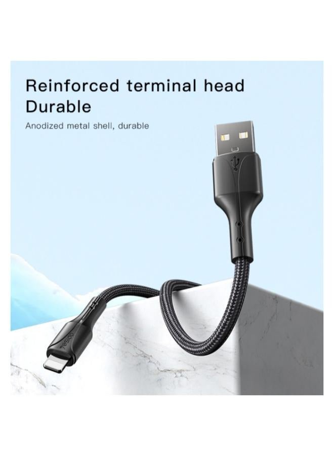 Yesido CA97 1.2M USB-C to Lighting Fabric Braided Fast Charging Data Cable Max 2.4A  - Image 4