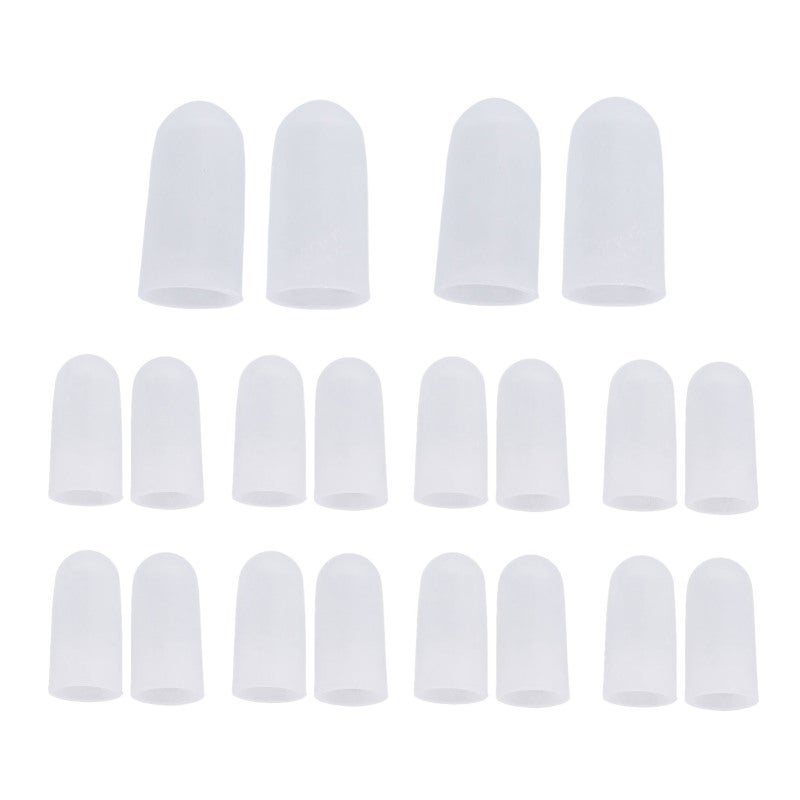 Sumifun Silicone Toe Protectors: Soft Odorless Silicone Material, Adjustable Trim-Fit Design - Pain & Friction Relief Silicone Toe Guards for Daily Wear, Light Activity, Sports, Men & Women - Image 1
