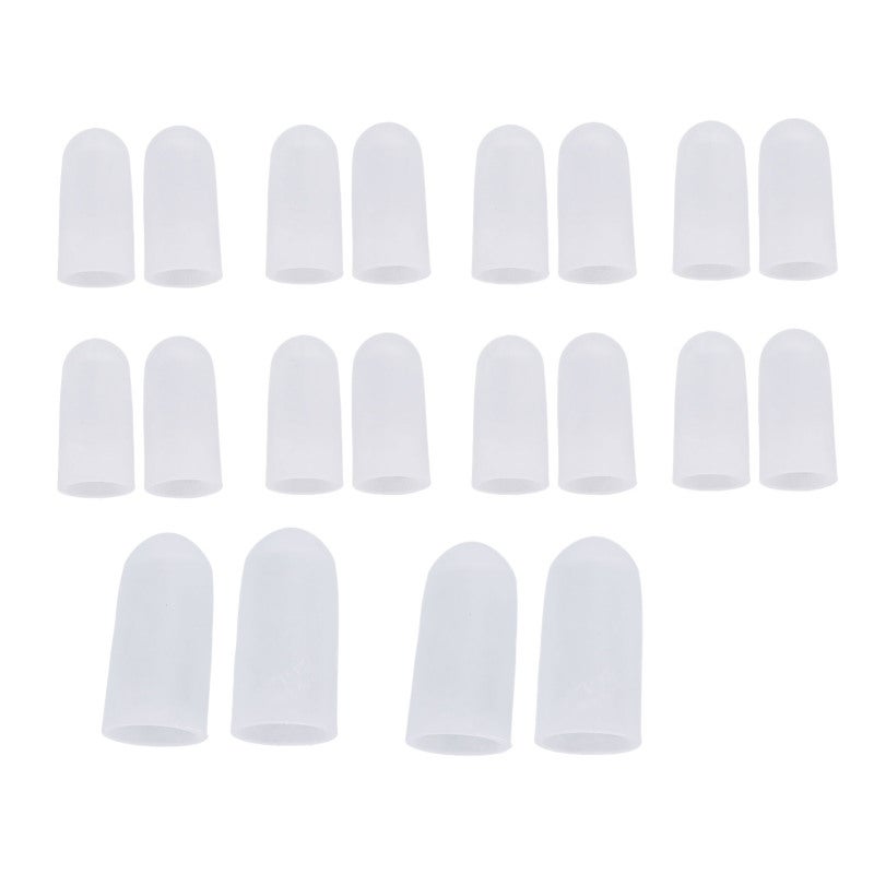 Sumifun Silicone Toe Protectors: Soft Odorless Silicone Material, Adjustable Trim-Fit Design - Pain & Friction Relief Silicone Toe Guards for Daily Wear, Light Activity, Sports, Men & Women - Image 3