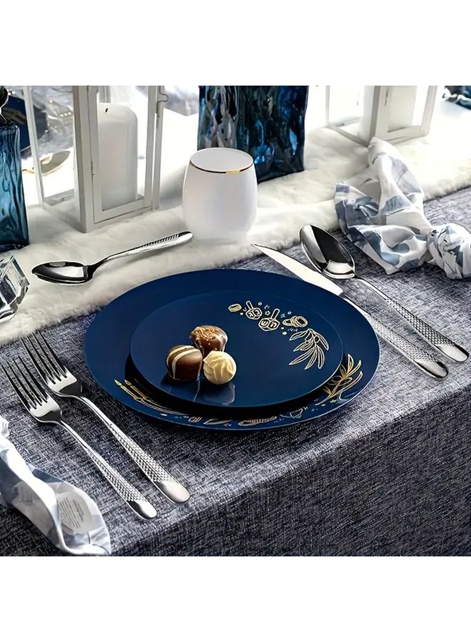 40 Piece Mirror Polished Stainless Steel Flatware Set For 8 Dishwasher Safe - Image 4