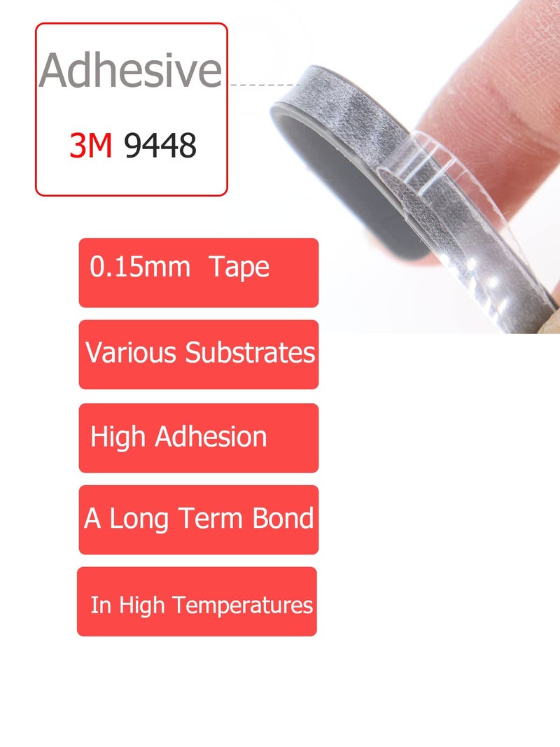 LeFix 2 Pieces Non-Slip Bumper Feet Strips for Dell Inspiron 5368 5378 |7368 7378 |7460 7472 7560 7572 |15 7569 7579|DIY Bumper Feet for HP Spectre,G1 13 Chromebook,Pavilion,Omen,XPS 15 9560 - Image 2