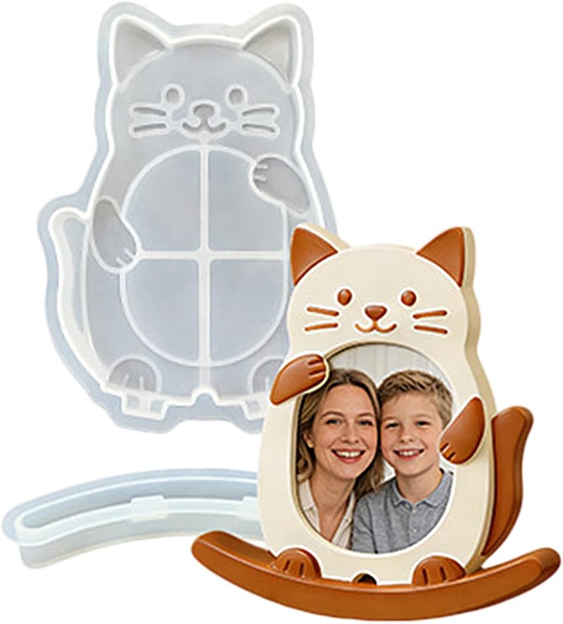 Fun Animal Design Silicone Resin Mold for Unique Rocking Photo Frame Projects Desktop Ornament Making Animal Resin Frame - Image 5
