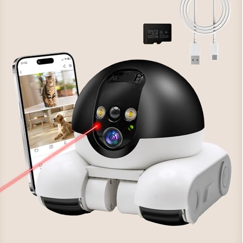 دريم بي Dreambee Dreambee Security Indoor Camera 1080p Dual Camera Wheels Movable With Bot With Night Bot App Control For Home