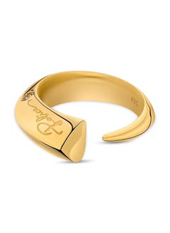 Talon Gold With White Crystal Ring For Women Pejlf2213113