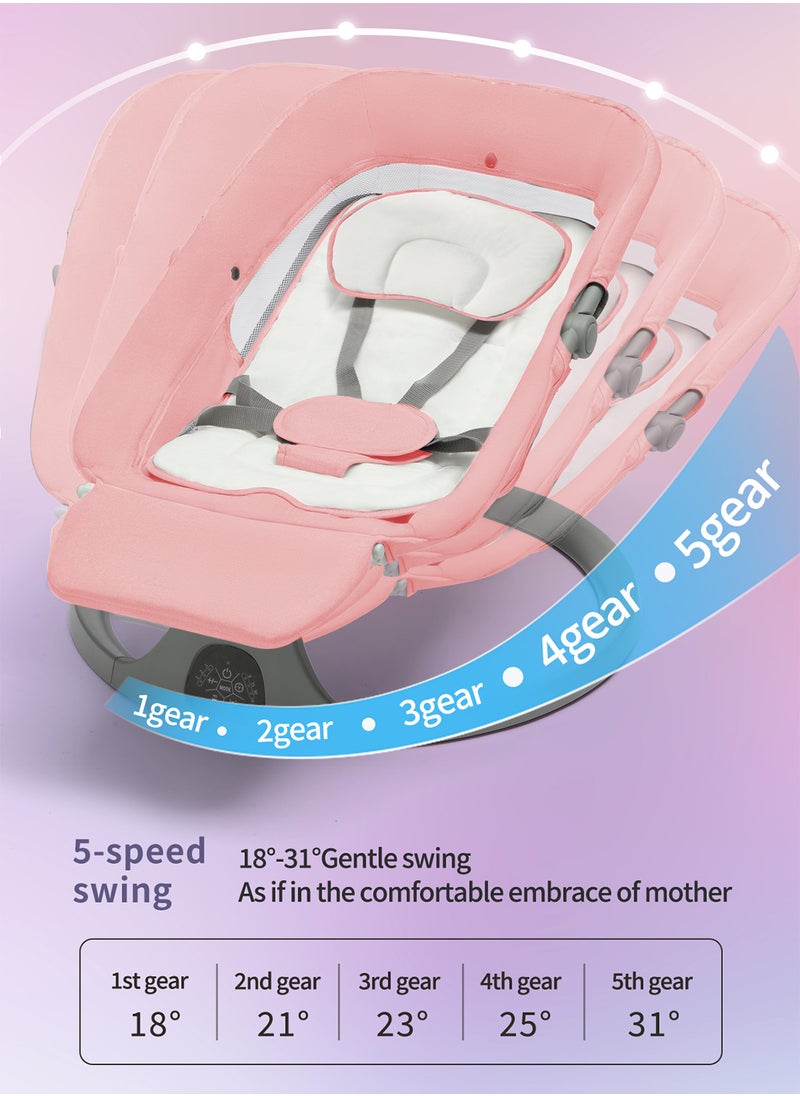 MaBaby - Electric Baby Swing Rocker With 5 Point Harness Bluetooth Support And Chair Cradle With Remote Control - Image 1