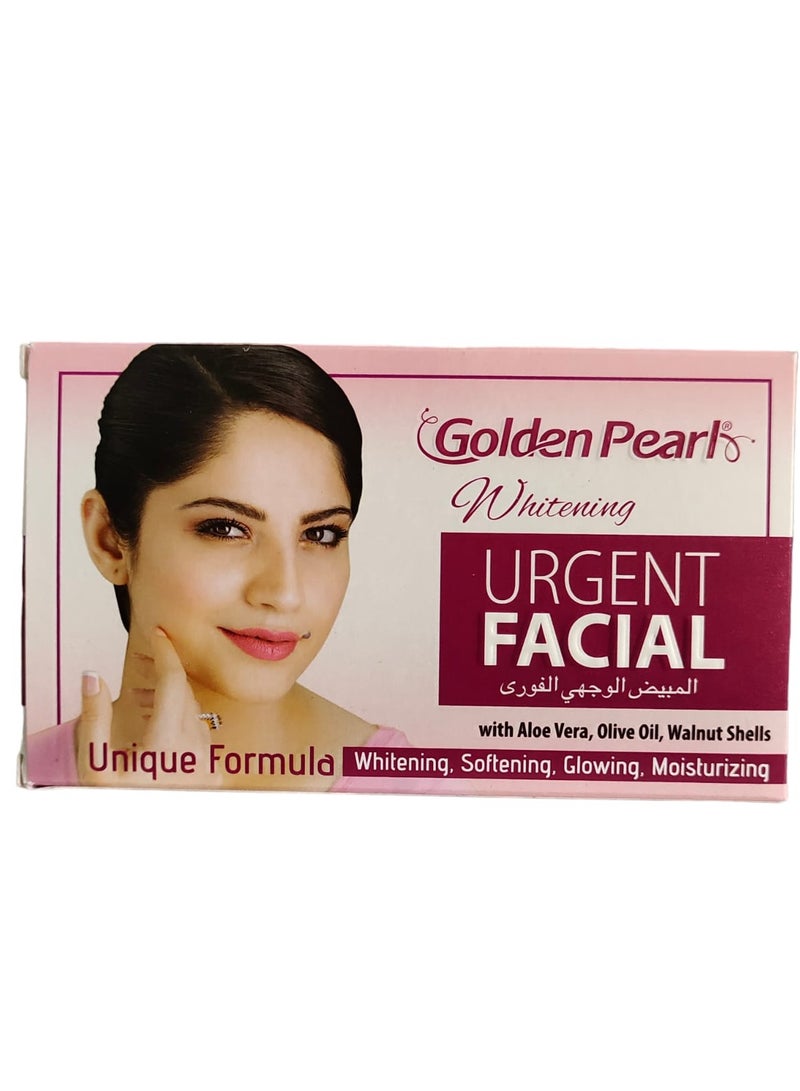 Golden Pearl Two Pieces of Urgent Facial with Aloe Vera And Olive Oil 2x20 ml - Image 2