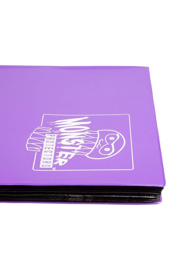 Monster Protectors Monster Binder 9 Pocket Trading Card Album Matte Purple Holds 360 Standard Size Tcgs Compatible With Yugioh Magic The Gathering Pokémon And Other Collectible Trading Cards Safe And Secure  - Image 5