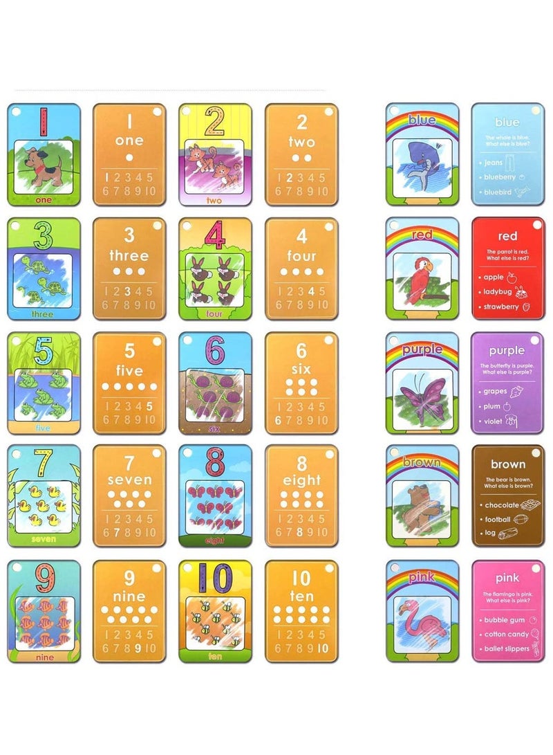 SOLARAE Coolplay Water Coloring Cards Learning Number Shape Color Toddler Girl Toy Water Paint Cards Airplane Activities for Kids Toy - Image 5