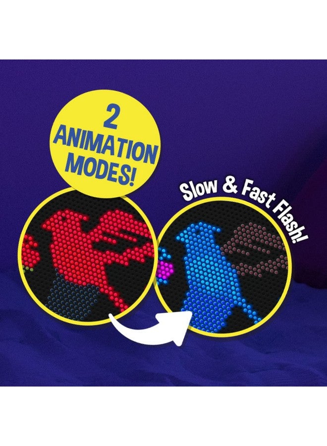 Lite Brite Oval High Definition - Light Up Toy - 650 Mini Pegs, 8 HD Design Templates, Great Gift for Girls and Boys Ages 6+ - Image 4