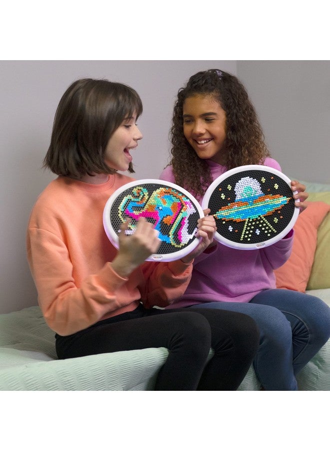 Lite Brite Oval High Definition - Light Up Toy - 650 Mini Pegs, 8 HD Design Templates, Great Gift for Girls and Boys Ages 6+ - Image 5