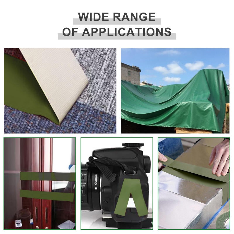WELSTIK Professional Grade Army Green Tape Duct Tape, Waterproof Duct Cloth Fabric,Duct Tape for Photographers,Repairs, DIY, Crafts, Indoor Outdoor Use,2 Inch X 45 Yards, Olive Green - Image 4