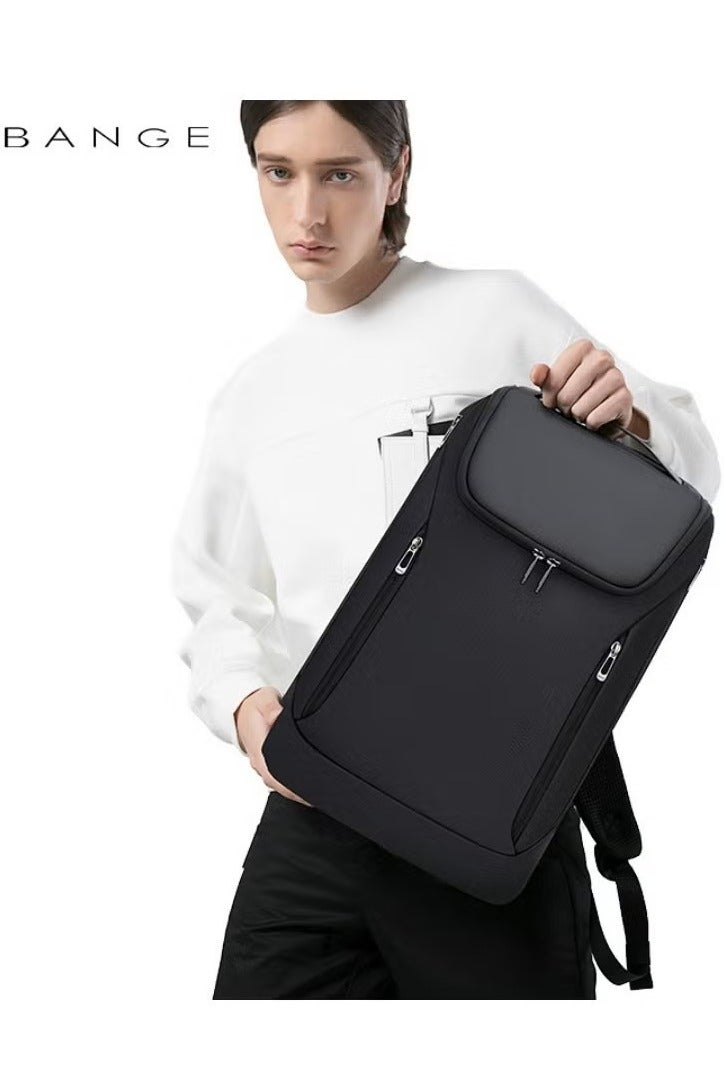 بانجي حقيبة ظهر رجالية للسفر والعمل بسعة 38 لترًا، حقيبة ظهر للكمبيوتر قابلة للتوسيع ومقاومة للماء مع منفذ شحن USB، حقيبة ظهر متينة للكمبيوتر المحمول مقاس 15.6 بوصة، مناسبة للمكتب والدراسة - Image 5