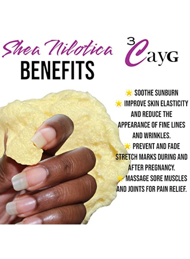 3CAYG Shea Nilotica Cold Pressed and Unrefined East African Shea Butter 5LB Pail - Image 4