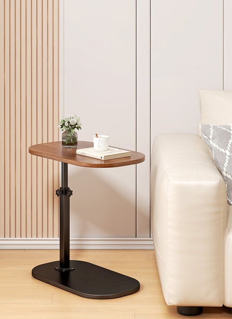Nordic Retro Sofa Lifting Side Table, Movable Living Room Corner Sofa Side Table Small Side Table 45*30*40-80cm