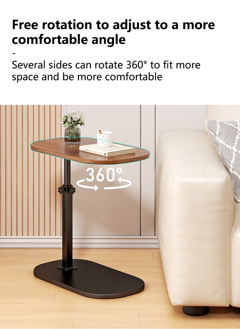 Sharpdo - Nordic Retro Sofa Lifting Side Table, Movable Living Room Corner Sofa Side Table Small Side Table 45*30*40-80cm - Image 1