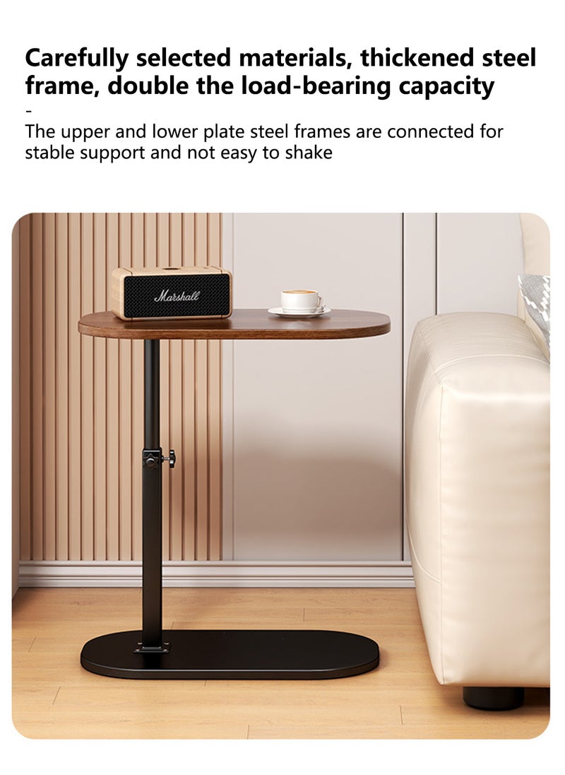 Sharpdo - Nordic Retro Sofa Lifting Side Table, Movable Living Room Corner Sofa Side Table Small Side Table 45*30*40-80cm - Image 1