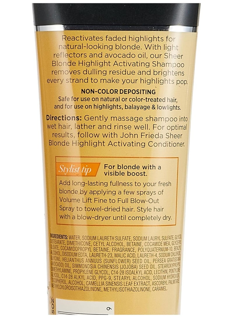 John Frieda John Frieda sheer blonde Highlight Activating Enhancing Shampoo For Lighter Blondes 8.45 oz  - Image 2