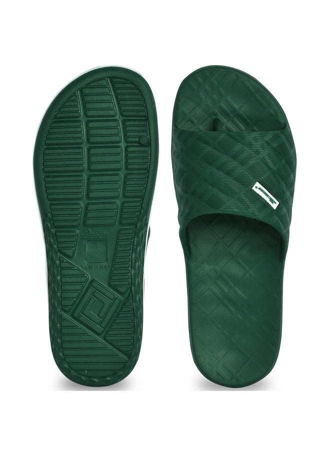 PARAGON K3402G Slippers for Men | Comfortable, Lightweight, Durable Flip Flops with Rubberised EVA Sole | Easy Washable Slip Ons | Ideal for Everyday Use Olive - Image 5