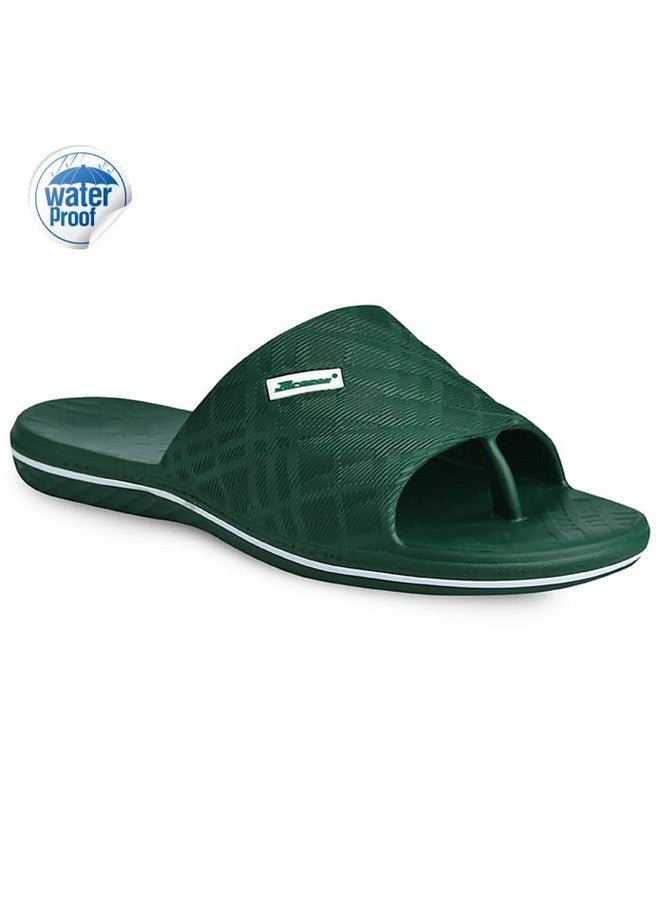 PARAGON K3402G Slippers for Men | Comfortable, Lightweight, Durable Flip Flops with Rubberised EVA Sole | Easy Washable Slip Ons | Ideal for Everyday Use Olive - Image 2