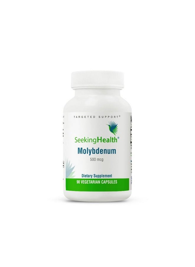 Seeking Health Molybdenum - Supplement with Molybdenum Glycinate Chelate - Supplement Supports Sulfite Metabolism & Cellular Health - Vegetarian and Vegan Molybdenum Capsules - 500 mcg, 90 Capsules - pzsku/Z3DD3A4D264FD4648146AZ/45/_/1740202114/6e661140-6a52-4154-a796-540776d43040