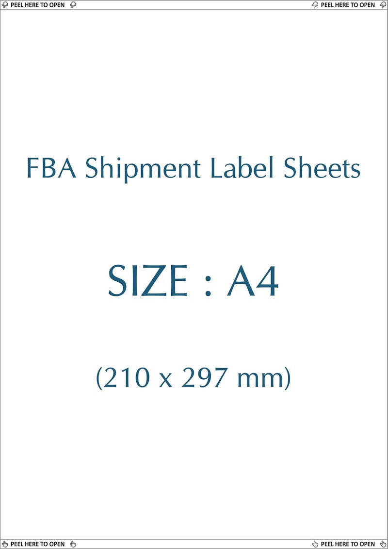 SECUREMENT® Full Sticker Label A4 Sheets for FBA Shipment- Suitalble for All Printers (100, Sheets) - Image 2