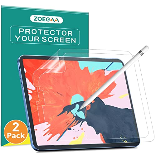 ZOEGAA [2 Pack]Paper Screen Protector Compatible with iPad Air 5th/4th 10.9 inch(2022/2021/2020/2018)/iPad Pro 11 All Models,ZOEGAA iPad Air 5/Pro 11 Matte Screen Protector for Write and Draw on Paper Flim - Image 1