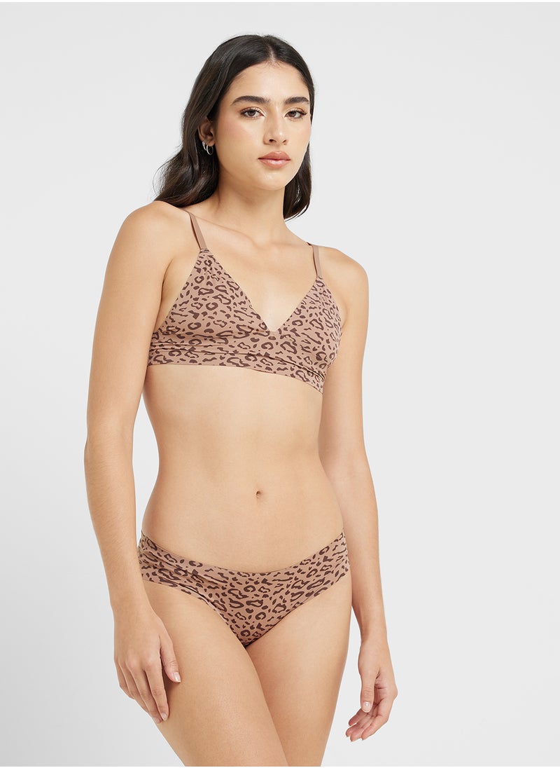 Ginger - Animal Print Bralette & Brief Set - Image 1