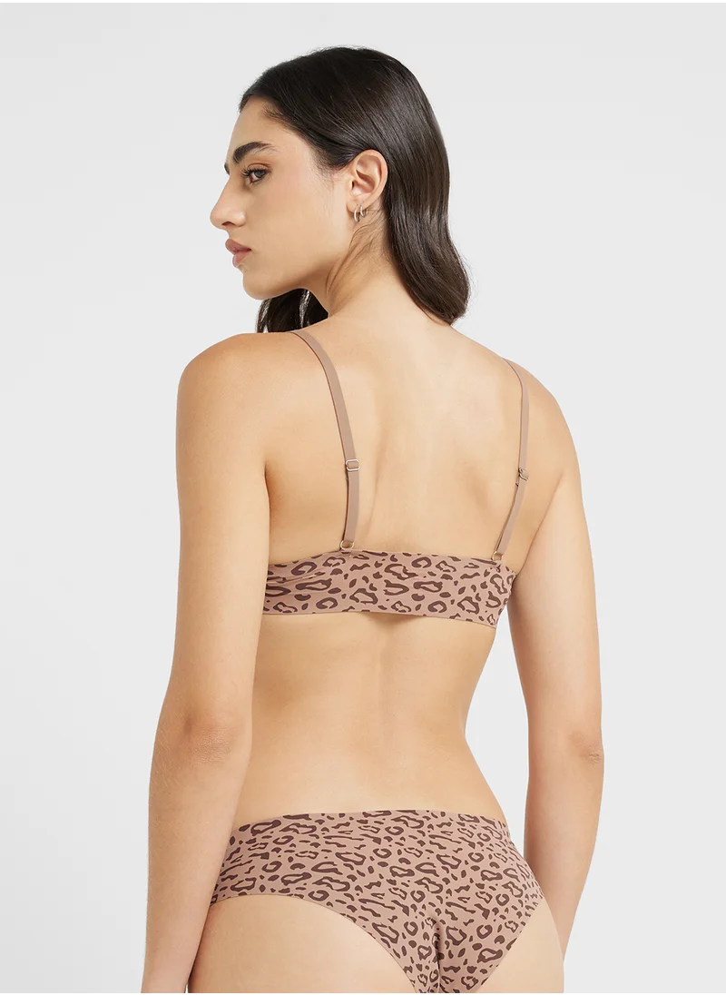 Ginger Animal Print Bralette & Brief Set