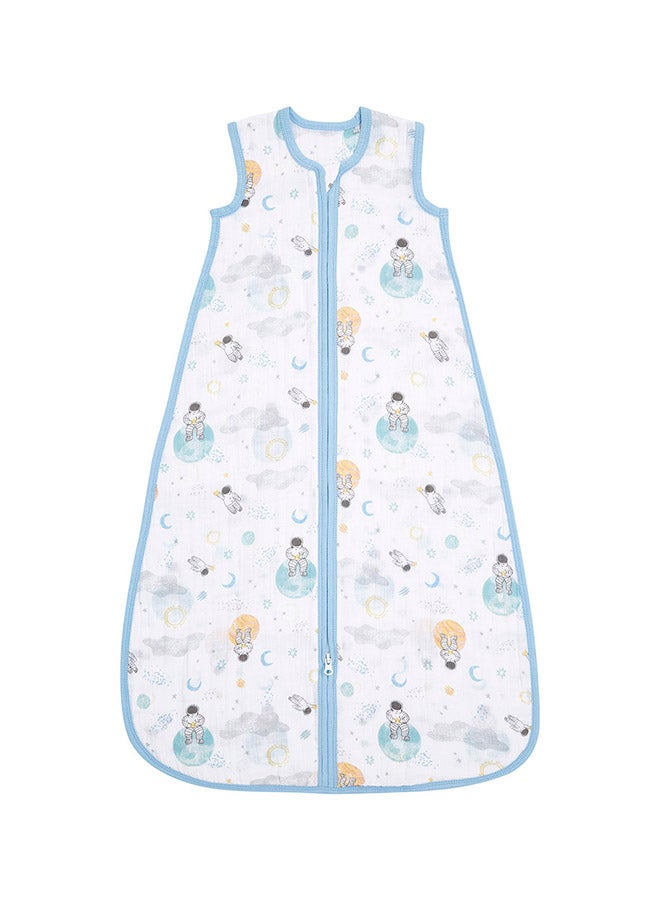 aden + anais Essentials Cotton Muslin 1.0 Tog Light Sleeping Bag Space Explorers(0 - 6 Months ) - Image 1