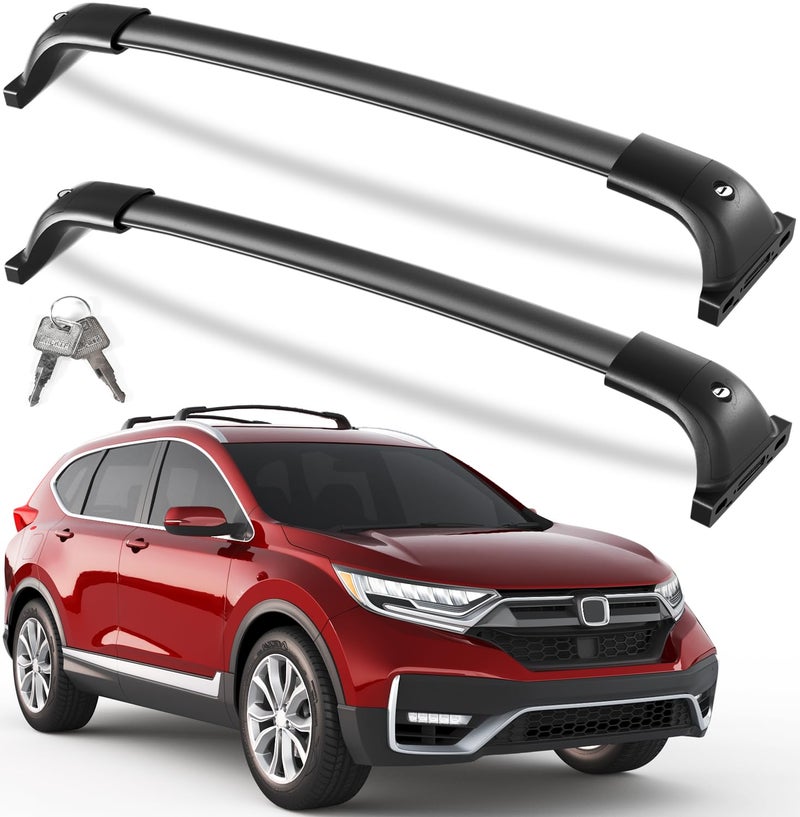 KINGGERI 300lbs All Aluminum Roof Rack Cross Bars Compatible with Honda CRV 20172022 CRV Not for 20232026Lockable Heavy Duty Crossbars Rooftop Cargo Basket Luggage Kayak Snowboard Bike - Image 3