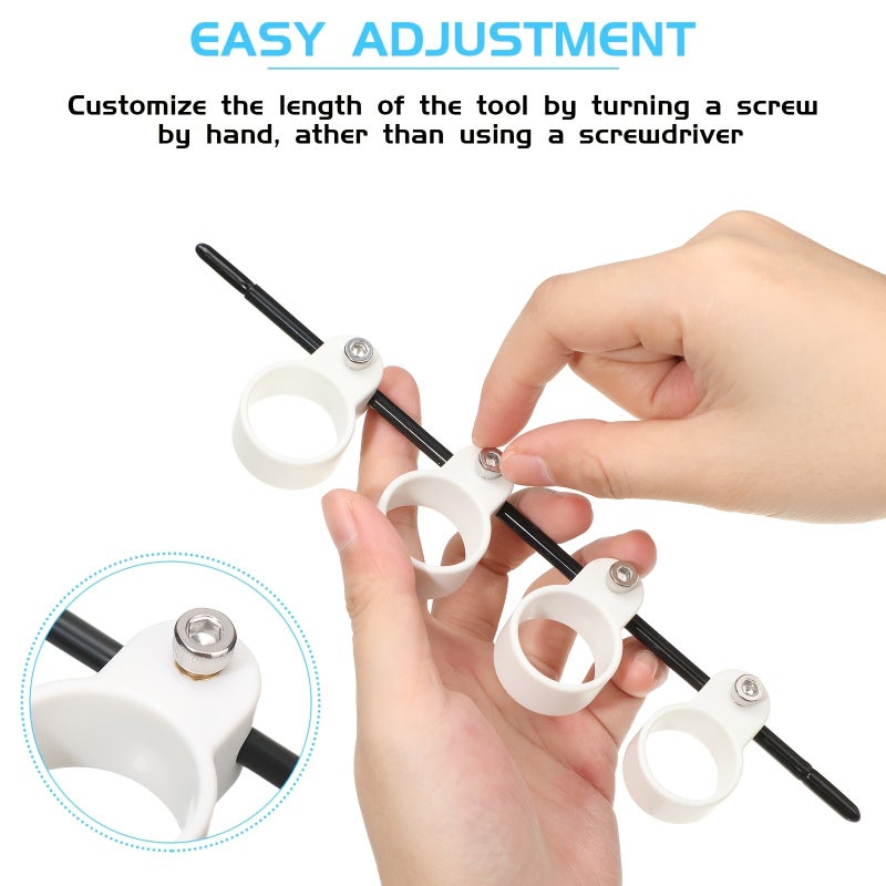 Chumia 2pcs Finger Expander Finger Trainers Multifunctional Finger Expansion Guitar Stretcher Portable Musical Instrument Accessories For Guitar Bass Ukulele Piano Saxophone Beginner - Image 2