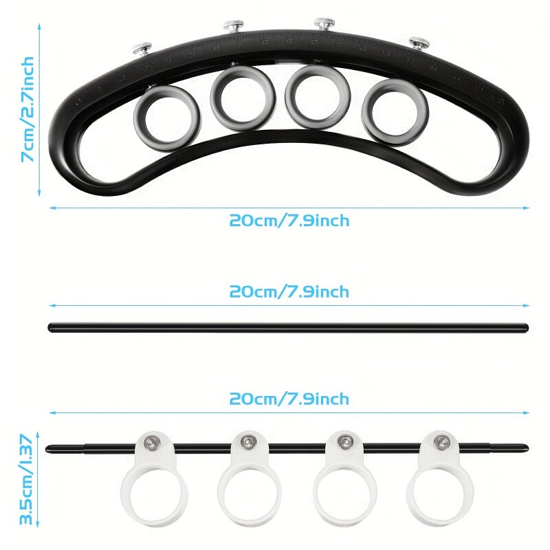 Chumia 2pcs Finger Expander Finger Trainers Multifunctional Finger Expansion Guitar Stretcher Portable Musical Instrument Accessories For Guitar Bass Ukulele Piano Saxophone Beginner - Image 4