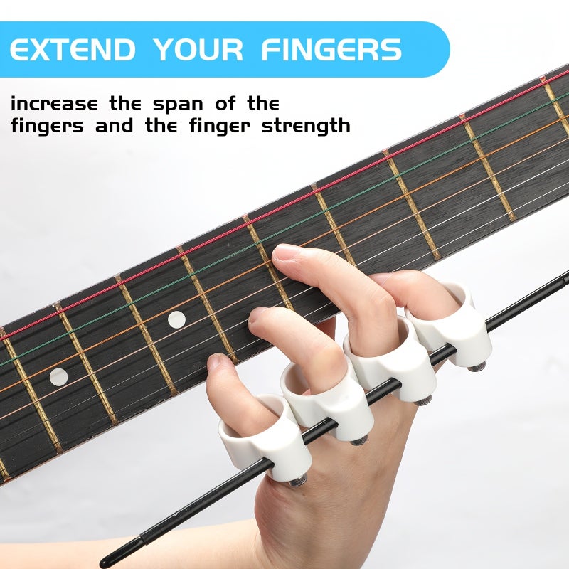 Chumia 2pcs Finger Expander Finger Trainers Multifunctional Finger Expansion Guitar Stretcher Portable Musical Instrument Accessories For Guitar Bass Ukulele Piano Saxophone Beginner - Image 3