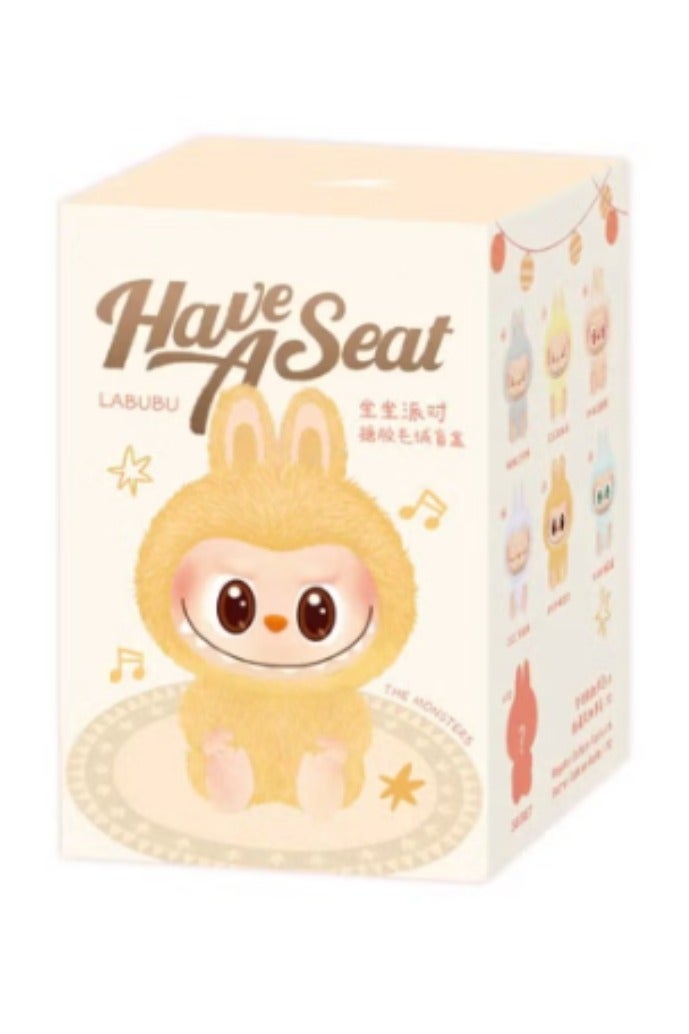 Pop Mart x Bobo & Coco Labubu The Monsters - Have a Seat Vinyl Plush Blind Box, The Monsters Blind Box Figures. - Image 1