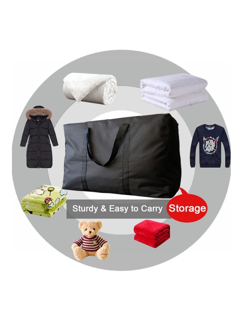Extra Large Moving Bags with Strong Zippers & Carrying Handles, Storage Bags Storage Totes for Clothes, Moving Supplies, Space Saving Oversized Storage Bag Organizer for Moving, Traveling (2 Pack)  - Image 2