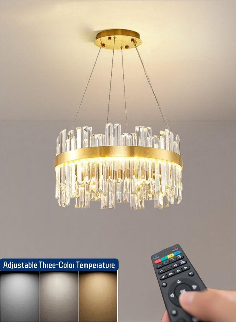 Trending Lights Adjustable Three-Color Temperature decoration lights, Crystal Chandelier led lights, with 2.4g remote control, luxurious. Applicable to the Living room, bedroom, and dining room - Image 3