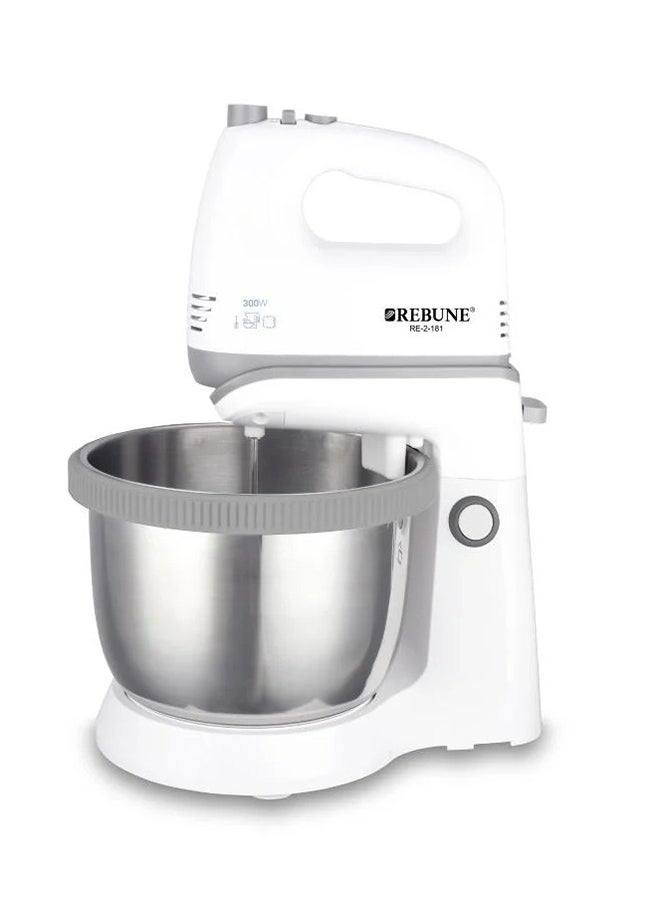 ريبون عجانة ومضرب بيض، 5 سرعات 3.4 L 300 W RE-2-181 - Image 2