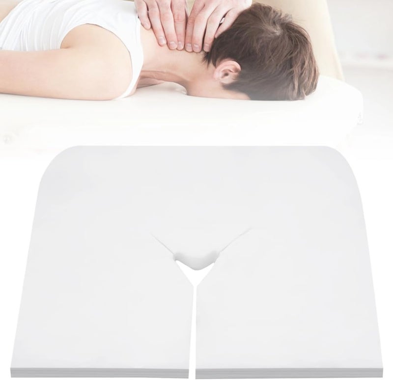100 Pcs Non-Sticking Massage Face Cradle Cloth Covers, Disposable Soft Covers for Tables & Benches - Image 1