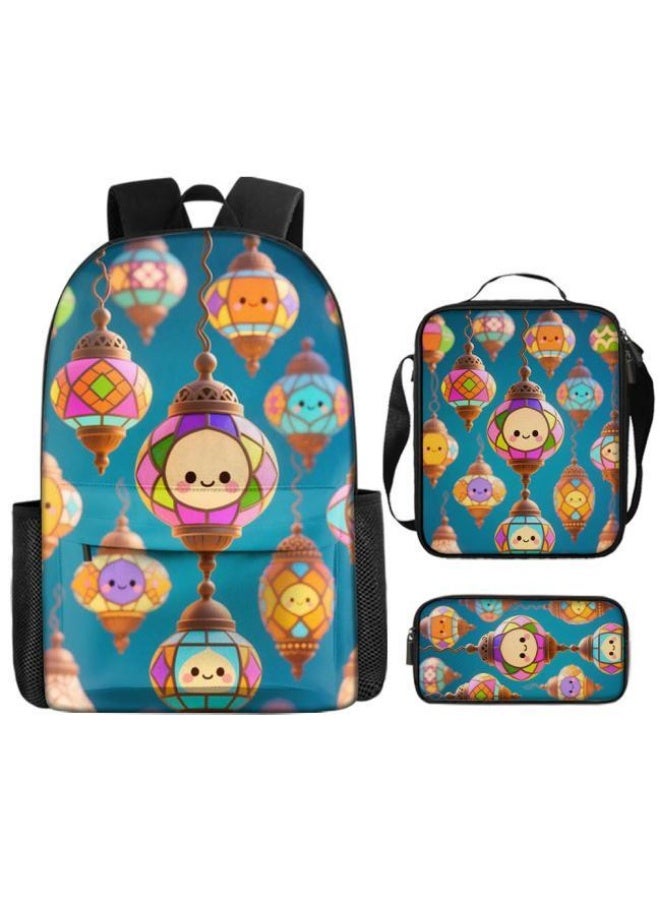 Bright Li Fire popular new super cartoon elements! Shoulder + handbag + pen bag set (students, children, friends outing, mountain climbing, etc. are available) - 12 - Image 2
