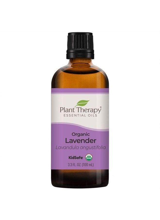 Plant Therapy - Organic Lavender Essential Oil 100% Pure, USDA Certified Organic, Undiluted, Natural Aromatherapy, Therapeutic Grade 100 mL (3.3 oz) - Image 1
