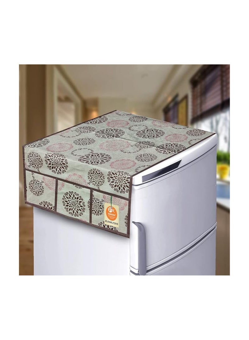 KANUSHI أغطية ثلاجة/ثلاجة مقاومة للماء بنسبة 100% من KANUSHI Industries® + غطاء ميكروويف/فرن واحد للجزء العلوي (FRI+MICRO-NW-NEW-10)  - Image 2