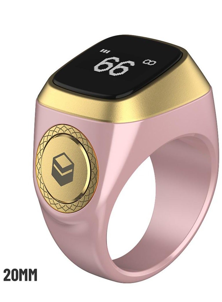 Smart Tasbih Zikr1 Lite Ring 20mm  PINK - Image 1