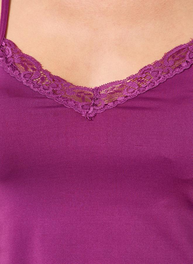 تايك تو طقم حمالة صدر نسائية بتفصيلة فراشة خلفية مع سروال داخلي مزين بدانتيل سادة - Image 3