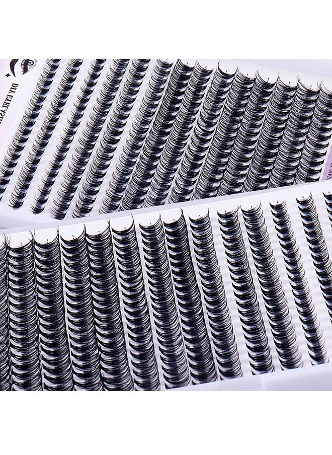 280PCS DIY Lash Extension Kit Lash Clusters Kit Individual Cluster Lashes With Waterproof Lash Bond And Seal And Tweezers D Curl Eyelash Extension Kit