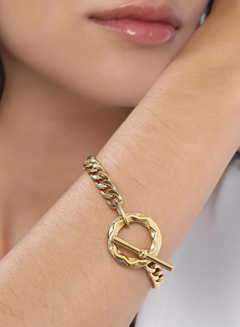 SOHI  Curb Chain Toggle Bracelet  | Best Price UAE