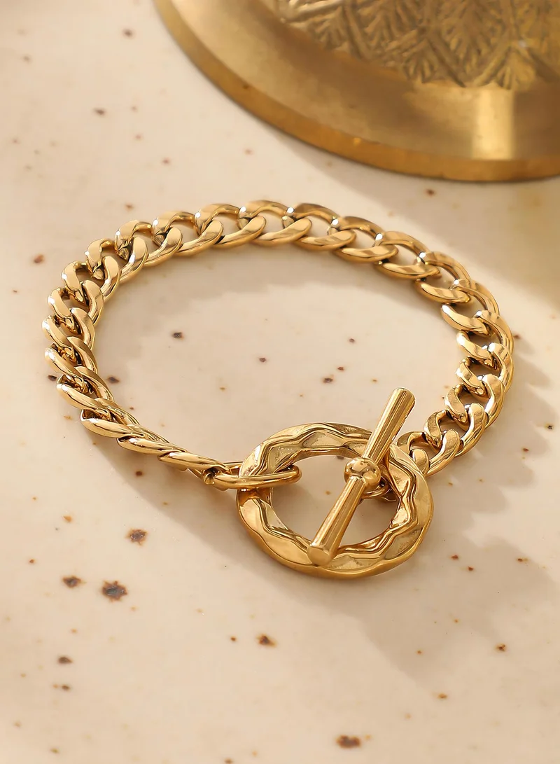 Curb Chain Toggle Bracelet