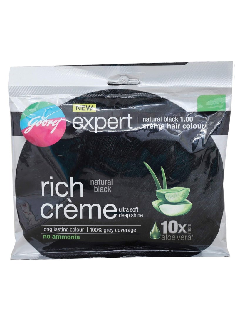 Godrej Expert Creme Hair Colour 1.00 Natural Black