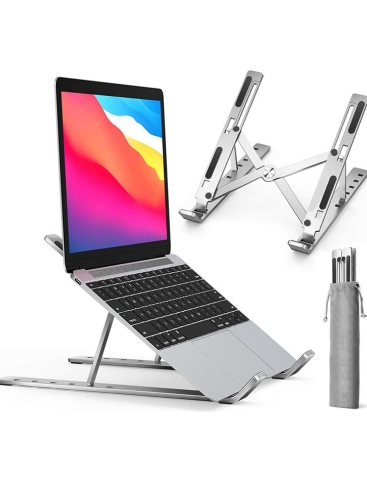 Adjustable Aluminum Alloy Foldable Laptop Stand - Image 1