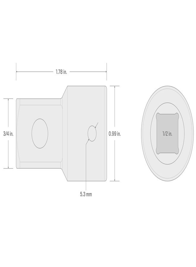 TEKTON 1/2 Inch Drive (F) x 3/4 Inch (M) Impact Adapter | SIA24103 - Image 4