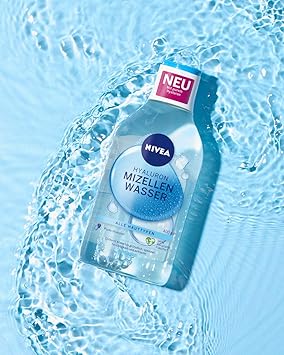 NIVEA Hydra Skin Effect Micellar Water 400 ml Nourishing Hyaluronic Micellar Water for Thorough Facial Cleansing Makeup Remover with Pure Hyaluronic HA - Image 3